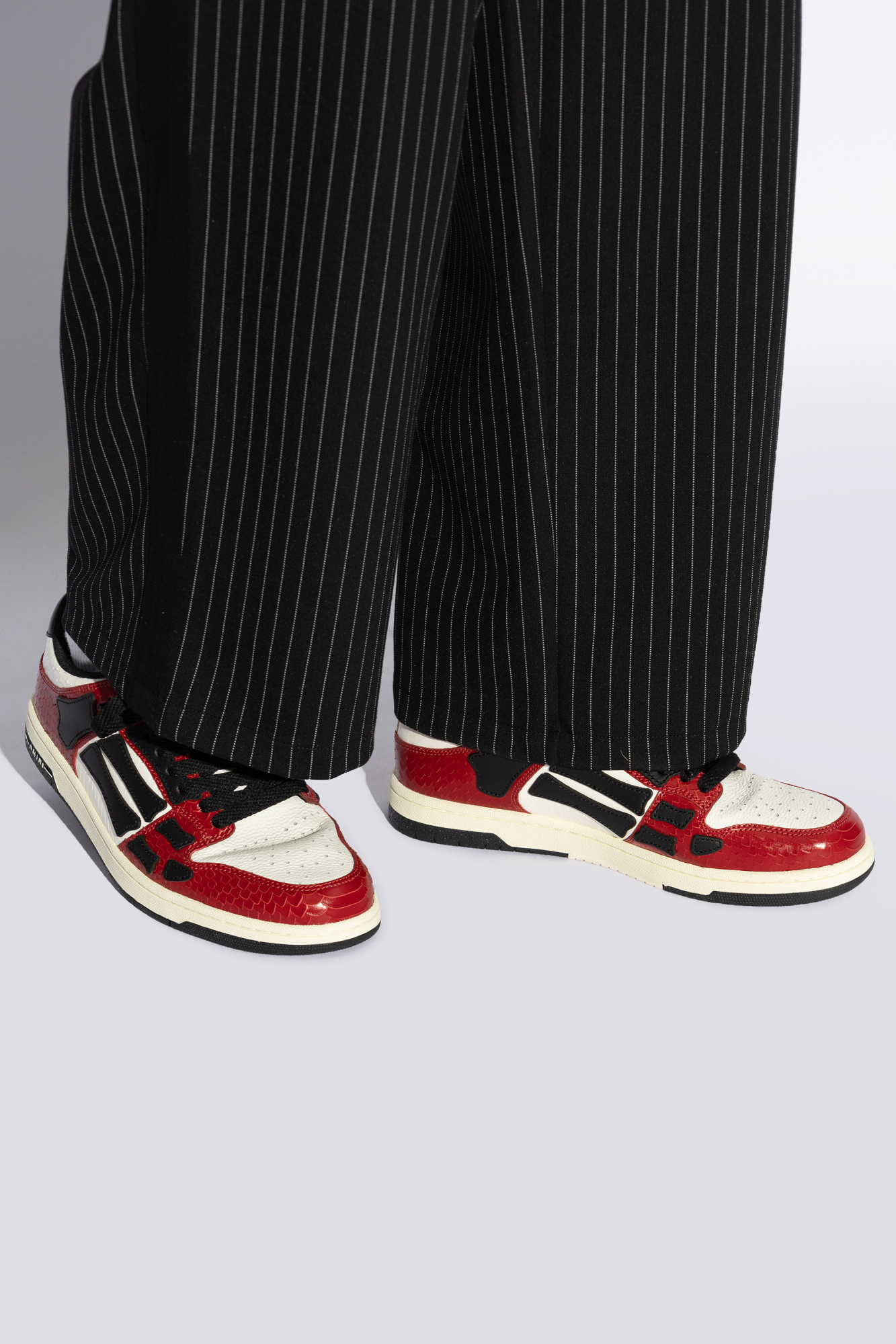 スニーカー AMIRI SS25 'Snake Skel Top Low' sneakers (AMFOSR1104 RED) AMIRI SNAKE SKEL-TOP LOW - Red | AMIRI